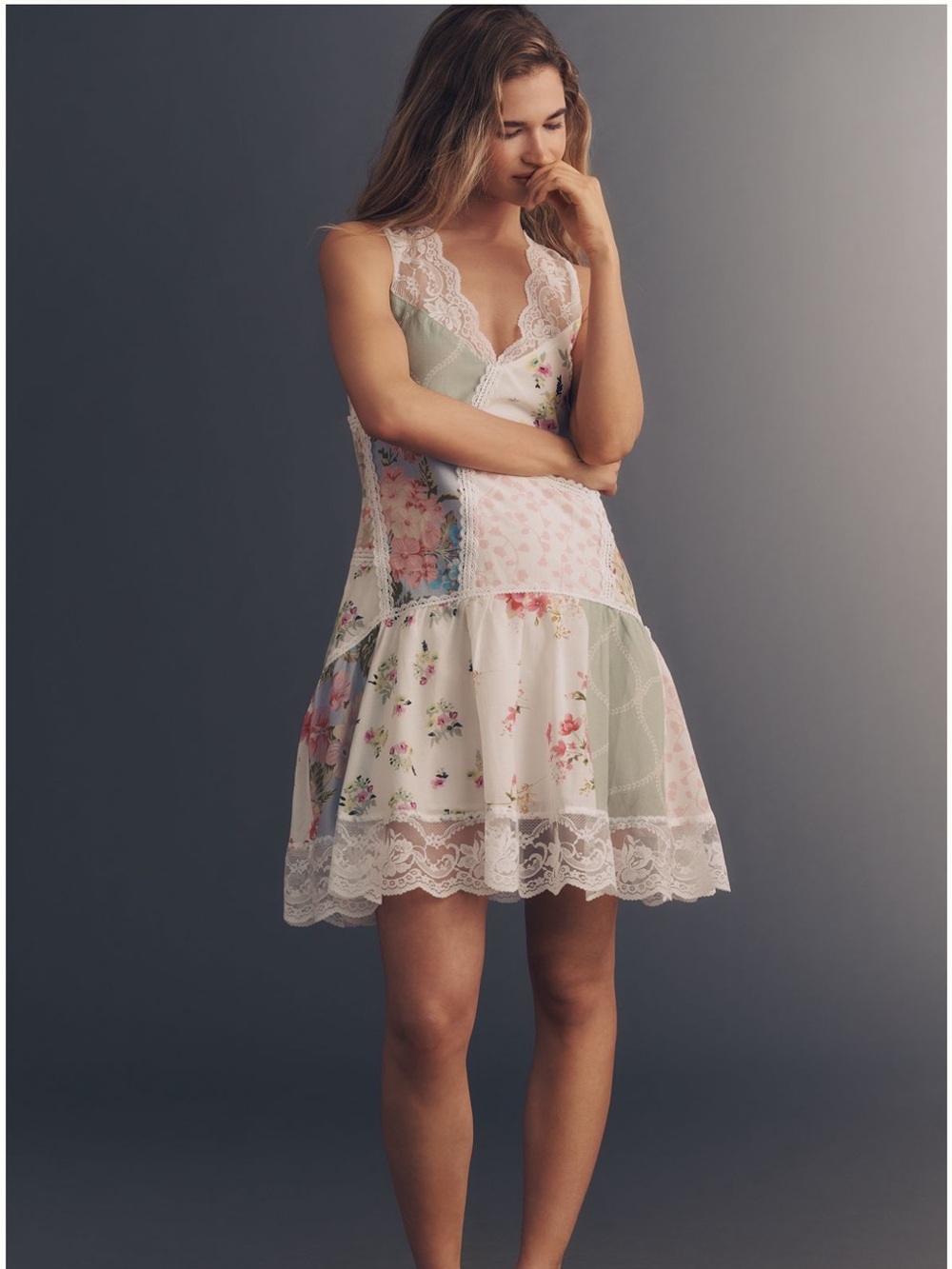 NWT Lace Drop Waist